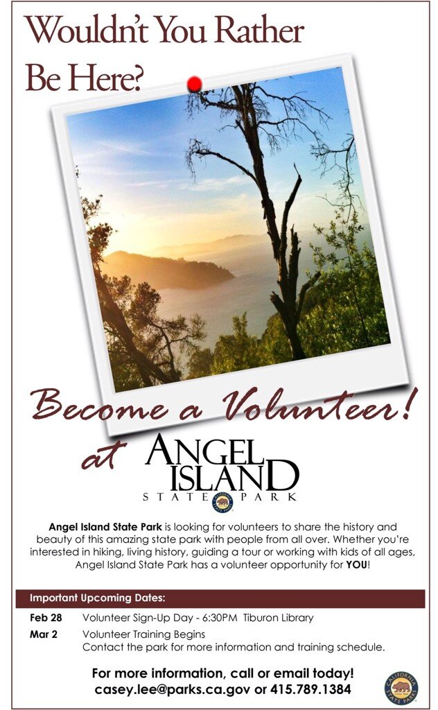 Volunteer at Angel Island Poster