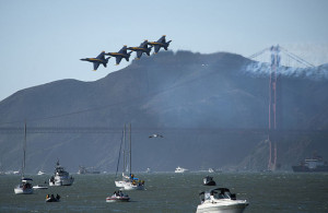 Blue Angels over SF Bay