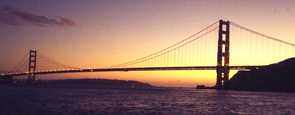 Angel Island Ferry's Sunset Cruises to the Golden Gate Bridge are the Bay Area'a best kept secret on San Francisco Bay.