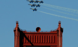 Experience the U.S. Navy Blue Angels Air Show Cruise with Angel Island - Tiburon Ferry.