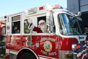 On Dec. 5, 2015 Santa will arrive by Tiburon Fire Truck bringing along Mickey Mouse and friends!