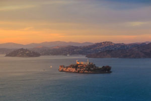 Escape to Alcatraz! Get an up-close view of the world’s most famous federal penitentiary. You’ll also see Tiburon, Belvedere, and Angel Island.